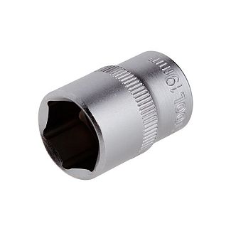 Головка торцевая 6-гранная 19мм 1/2" 38мм Intertool