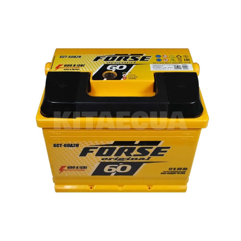 Аккумулятор автомобильный Мегатекс 60Ач 600A "+" справа (0) FORSE (48525) - 2