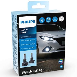 LED лампа для авто Ultinon Pro 3022 H1 18W 6000K (комплект) PHILIPS