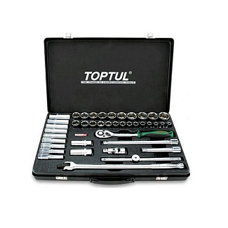 Набор головок и комплектующих 1/2" 41 предмет TOPTUL