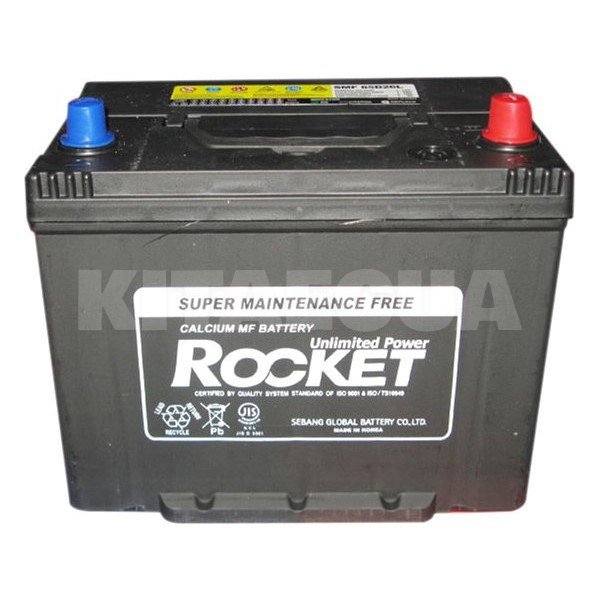 Аккумулятор автомобильный 80Ач 670А "+" справа Rocket (SMF 85D26L)