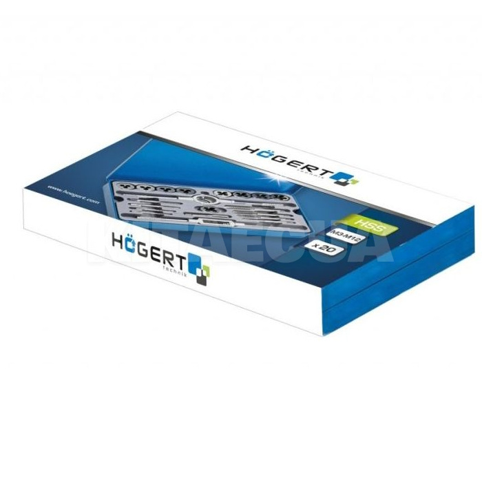 Набор метчиков и плашек 20 предметов HOGERT (HT3B580) - 2