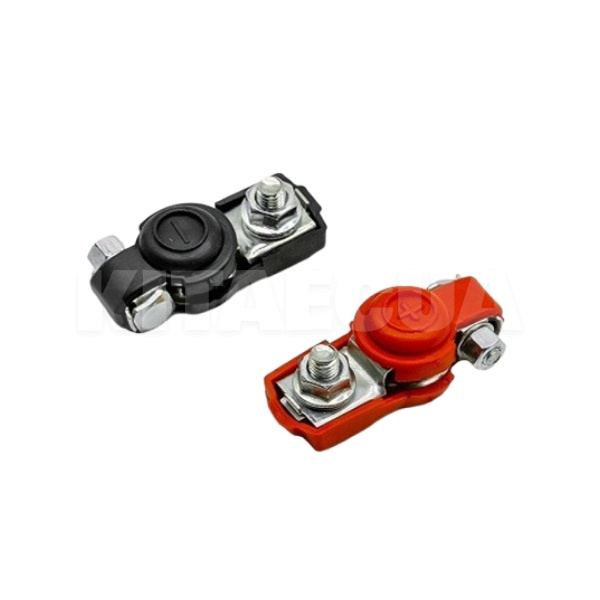 Клеммы аккумуляторные луженая латунь, изоляция из резины (комплект) EL 100 553 ELEGANT (104301)