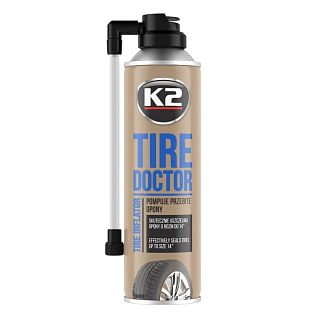 Герметик автомобильный для ремонта колес 400мл Tire Inflator K2