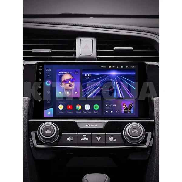 Штатна магнітола CC3 4+32 Gb 9" Honda Civic 10 FK 2015-2020 Teyes (46493) - 2