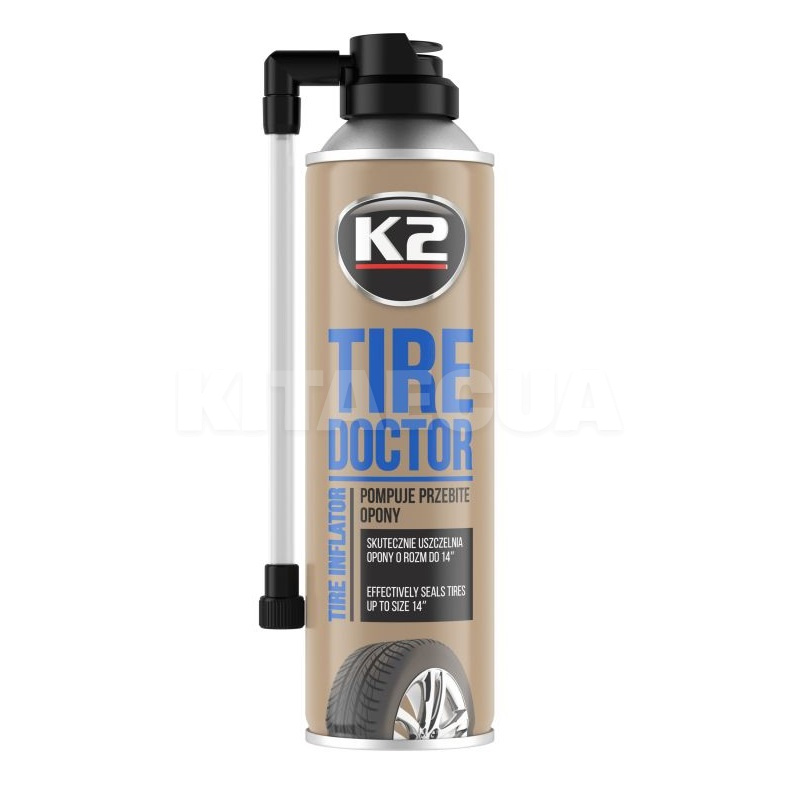 Герметик автомобильный для ремонта колес 400мл Tire Inflator K2 (B310)