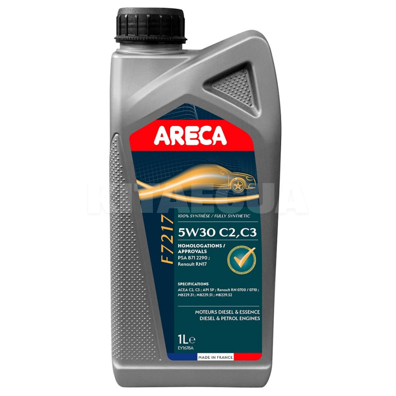 Масло моторное синтетическое 1л 5W-30 F7217 ARECA (PF021132)