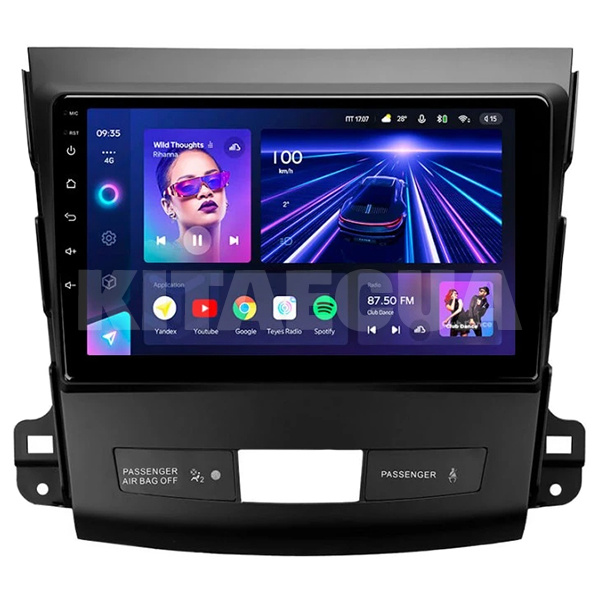 Штатна магнітола CC3 4+32 Gb 9" Mitsubishi Outlander 2 CW0W 2005-2013 Teyes (46765)