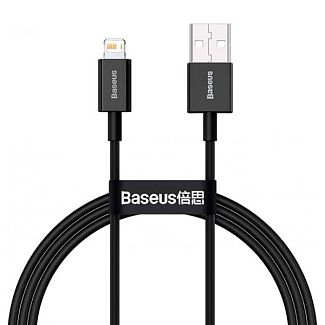 Кабель USB Lightning 2.4A Superior Series 1м чорний BASEUS