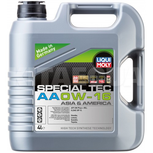 Масло моторне синтетичне 4л 0W-16 Special TEC AA LIQUI MOLY (21327)