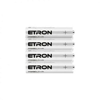 Батарейка циліндрична марганцево-цинкова AA 1,5 в 4 шт. в плівці Power Plus ETRON