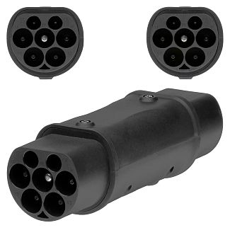 Переходник 7.4 кВт 32А 1-фаза Тype 2 (cтанция) - GB/T AC (китайское авто) OLINK