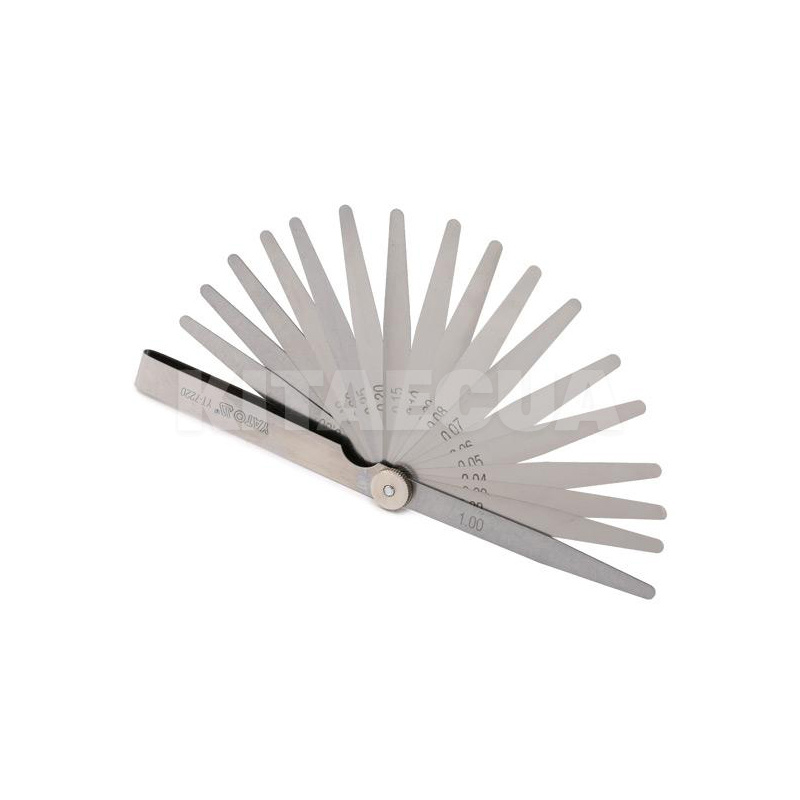 Комплект щупов для измерения зазоров (0,02-1мм) 17 предметов YATO (YT-7220) - 2