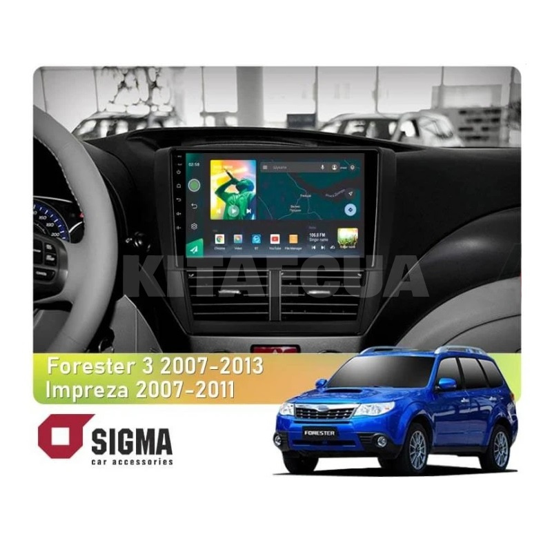 Штатна магнітола X9232 2+32 Gb 9" Subaru Impreza GE 2007-2011 SIGMA4car (33769)