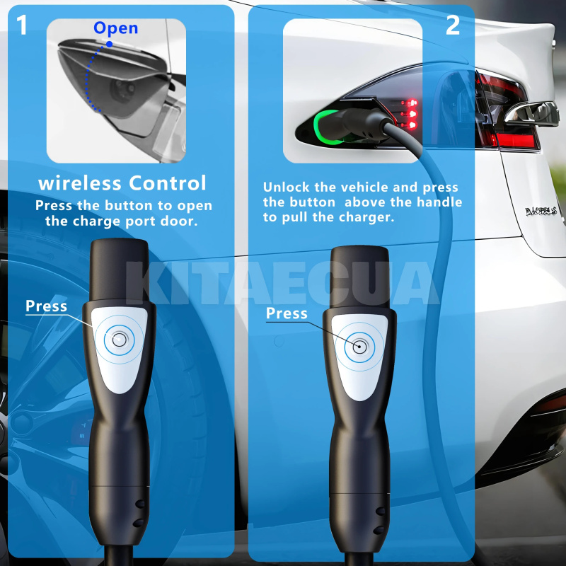 Зарядка для электромобиля Type Tesla 3.7 кВт 16А 1-фаза EVSOW (EV3.5-16-1PH-TS) - 4