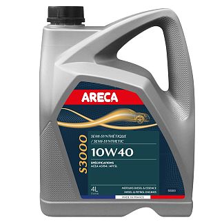 Масло моторное полусинтетическое 4л 10W-40 S3000 ARECA