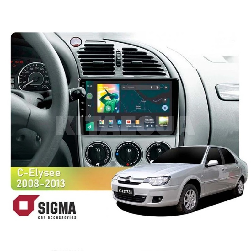 Штатна магнітола X9232 2+32 Gb 9" Citroen C-Elysee 2008-2013 SIGMA4car (37626)