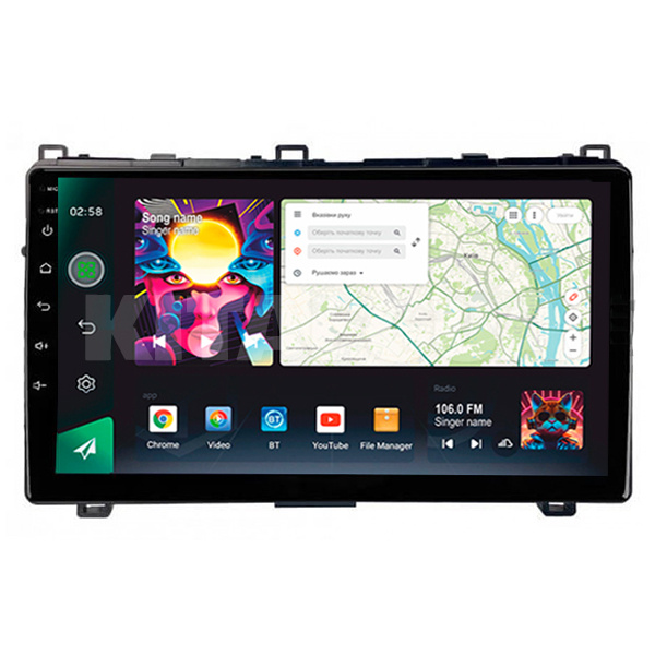 Штатная магнитола PRO 9464 4+64 Gb 9" Toyota Corolla 11 2017-2018 SIGMA4car (43998)