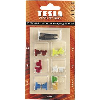 Набір запобіжників Micro (12 шт. з пінцетом) TESLA