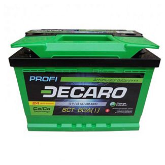 Автомобільний акумулятор Profi 60Ач 600А "+" справа DECARO