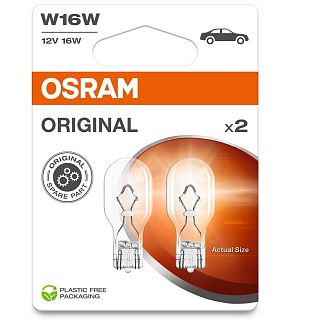 Лампа накаливания W16W 16W 12V standart Osram