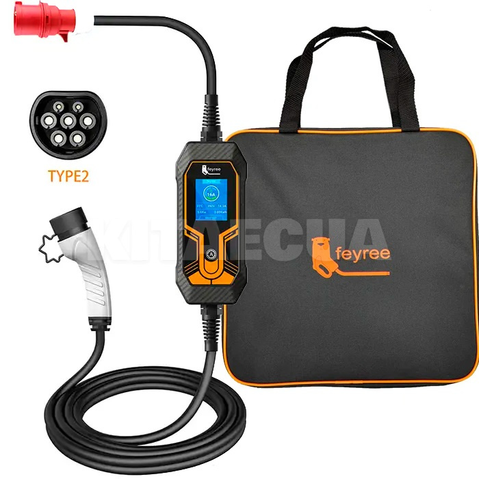Зарядка для електромобіля Type 2 11 кВт 16А 3-фази Lion Wi-Fi FEYREE (FY11-16-3PH-TP2-K8) - 2