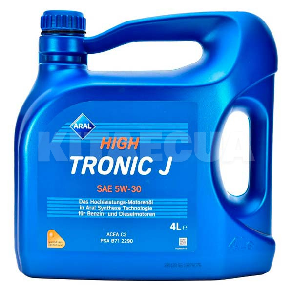 Масло моторное синтетическое 4л 5W-30 HighTronic J Aral (1555F7)