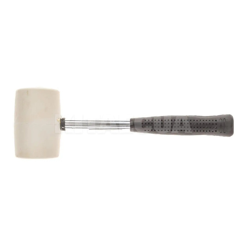Киянка резиновая, диаметр 40 мм. 225 г. белая резина, металлическая ручка LEVTOOLS (26-40)