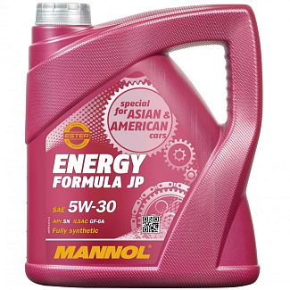 Масло моторное синтетическое 4л 5W-30 Energy Formula JP Mannol
