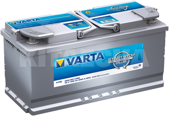 Аккумулятор автомобильный 105Ач 950А "+" справа VARTA (VT 605901S)