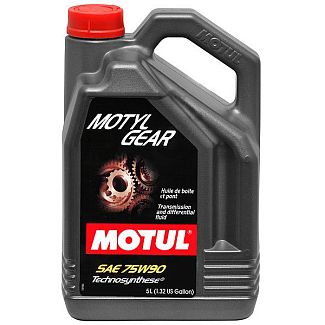 Олія трансмісійна напівсинтетична 5л 75W-90 GL-4/GL-5 Motylgear MOTUL