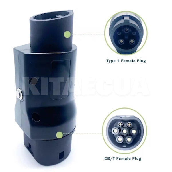 Переходник Guwieyg 7.4 кВт 32А 1-фаза GB/T AC (станція) - Type 1 (американське авто) GUWIEYG (P-GBT1)