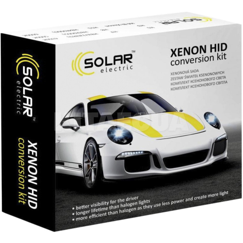 Комплект ксенону H4 35W 85V (P43t) 5000K +Ballast Solar (4450)