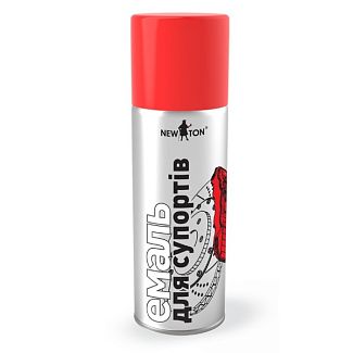 Краска-эмаль для суппортов 400мл красная NEW TON