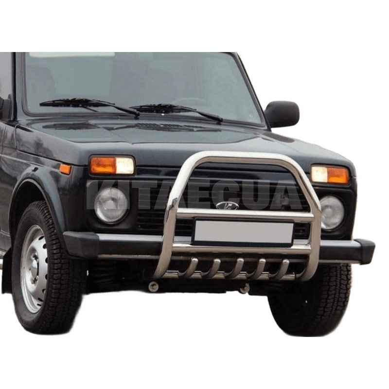 Кенгурятник QT007 Lada Urban нержавеющая сталь CAN (dd22520) - 2