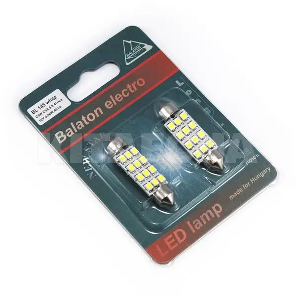 LED лампа для авто BL-145 SV8.5 0.96W (комплект) BALATON (131269) - 2