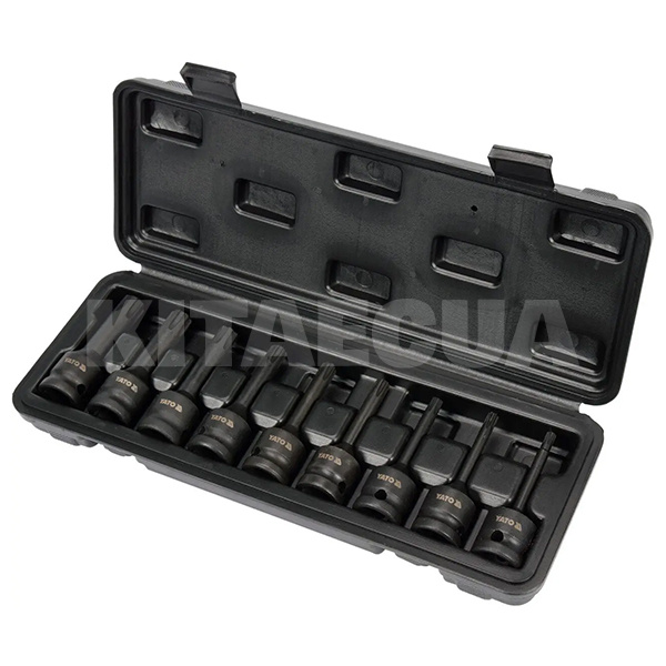 Набор бит ударных 1/2" RIBE M5-M14 9 предметов YATO (YT-10681)