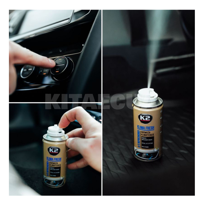 Очищувач кондиціонера Klima Fresh "лимон" 150мол K2 (K222) - 3
