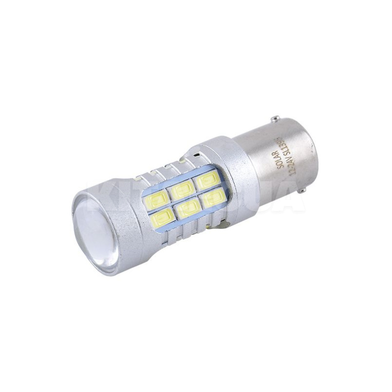 LED лампа для авто P21w BA15s S25 1156 21W 6500K Solar (SL1395) - 2