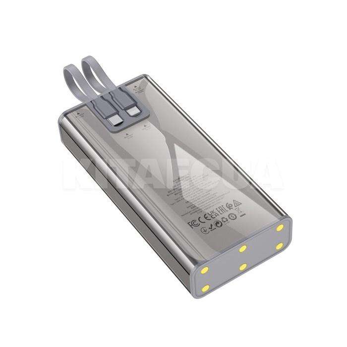 Повербанк Discovery edition 20000mAh 22.5W J104A сірий HOCO (6931474788962) - 5