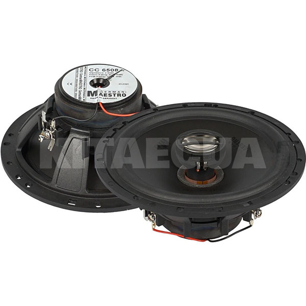 Динаміки коаксіальні 2-х смугові 6.5" (16.5 см) 50 Вт чорні (2 шт) CC 6508 German Maestro (06544)