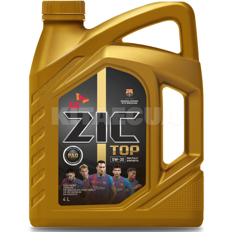 Масло моторне синтетичне 4л 5W-30 TOP ZIC (162681)