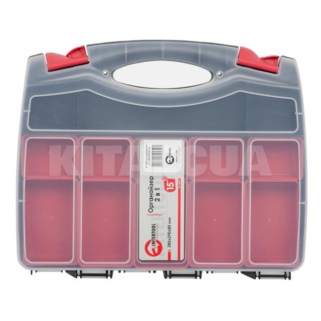 Органайзер двусторонний, на 30 ячеек 15", 380x290x80мм Intertool (BX-4005)