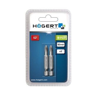 Біта PZ2 50 мм 2 шт HOGERT