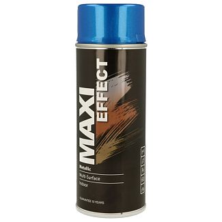 Краска-эмаль металлик 400мл голубая MAXI COLOR