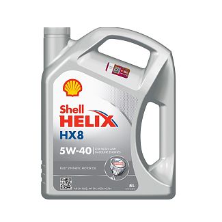 Масло моторное синтетическое 5л Helix HX8 5W-40 SHELL