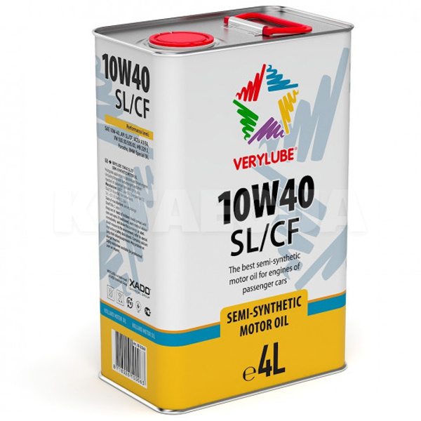 Масло моторное полусинтетическое 4л 10W-40 Verylube (XB20268)