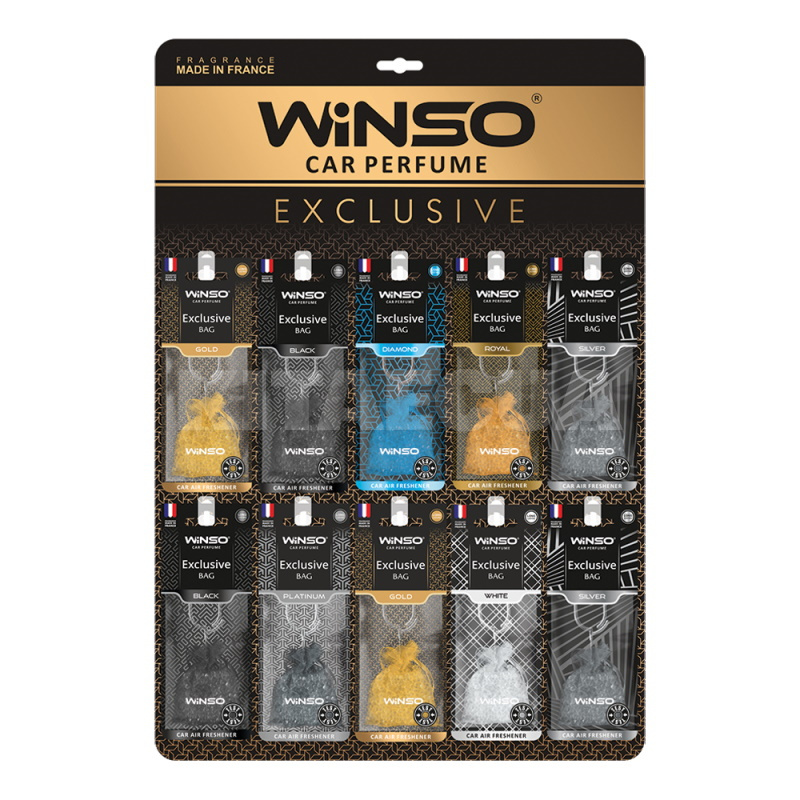 Ароматизатор "микс" Exclusive Bag Mix Display на планшете 30 шт. Winso (500023)