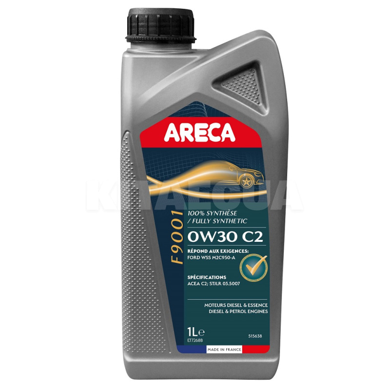 Масло моторное синтетическое 1л 0W-30 F9001 ARECA (051563)
