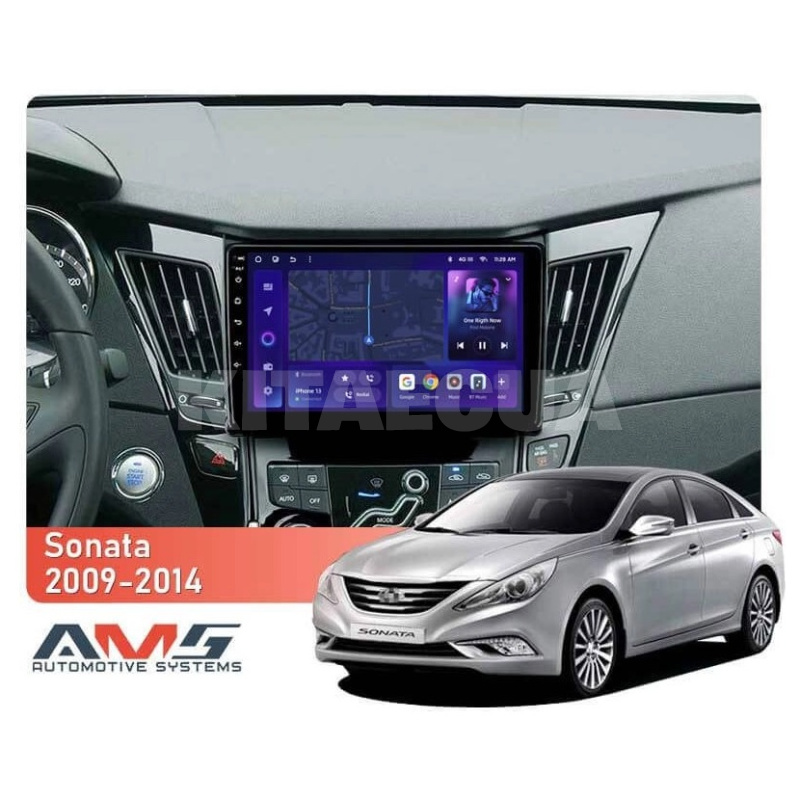 Штатна магнітола MOSS M3 4+32 ГБ 9" Hyundai Sonata 6 YF 2009-2014 (A) AMS (50007) - 2